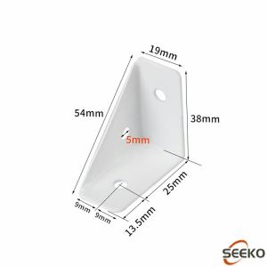 Seeko Triangle Thickened Furniture Corner Connector Brace Support Bracket Fastener