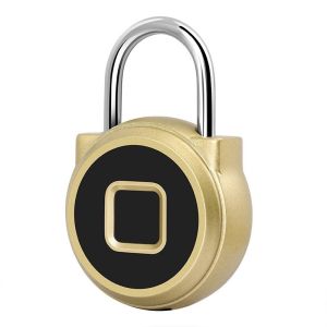 【Universal】eLinkSmart Asia P5 Long Battery Life Fingerprint Lock USB Rechargeable Waterproof Smart Fingerprint Padlock Anti-theft Electric Mini Lock Luggage...