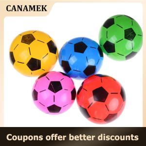 【 CANAMEK 】 1PC Inflatable PVC Football Soccer Ball Kids Children Beach Pool Sports Ball Toy