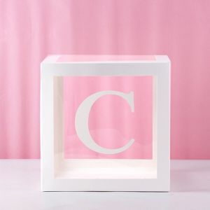 A-Z Balloon Box Transparent Alphanumeric Balloon Box Birthday Party Wedding Proposal Background Decoration DIY Creative decoration Boy and Girl Baby Shower 2024