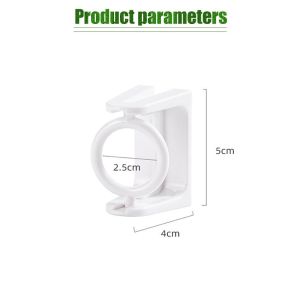 2Pcs Bracket Tiang Serbaguna Bracket Tiang Gorden 360 Derajat Bracket Tempel Gantungan Bracket Pintu Untuk Kamar Mandi / Dapur