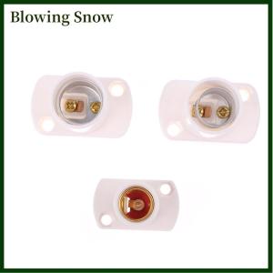 Blowing 1Pc White Mini Screw Lamp Base E12 E14 E17 Supporto Lamp Holder Light Bulb Socket Holder Adapter Lamp Fixing Base Accessories