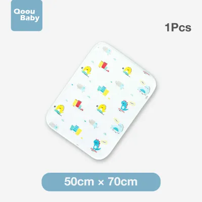 Qoou Baby Organic Cotton Waterproof Layer Baby Changing Urine Pad Bed Sheets Changing Pad - Diaper Change Pad- Portable Waterproof