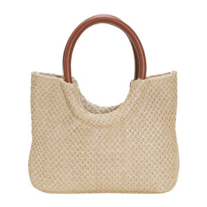 Women Straw Hobo Bag Fashionable Large Capacity Handbag for Summer Vacation and Daily Commuting