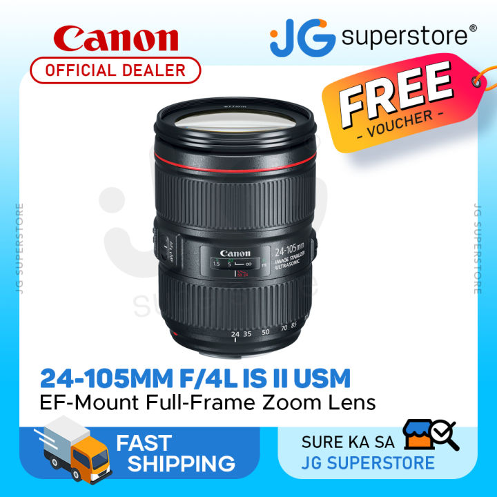 Canon EF 24-105mm f/4L IS II USM Zoom Lens with Full Frame Sensor