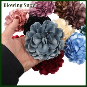 Blowing ชุดเสื้อกันหนาวลายดอกไม้11ซม. คลิปหนีบเข็มกลัดติดปกเสื้อทำด้วยมือสำหรับเครื่องประดับแฟชั่นของผู้หญิง