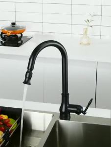 LDIES Touch Control Kitchen Faucets Pull Out Antqiue Bronze Kitchen Mixer Tap Crane Sensor Faucet Hot Cold Water EL902B M5Y2R
