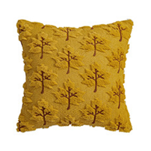 Luxuriously Soft Faux Furry Pillowcase With 3D Embosse Leaf Decorative Cushions Cover For Home Office decors