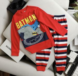 (24-45KG) Bộ tay dài quần dài bé trai- thun borip phối màu áo và quần hình in sắc nét bền đẹp 036