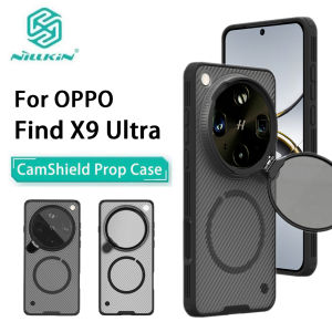 For OPPO Find X9 Ultra Phone Case Nillkin CamShield Prop Magnetic Clear Version Hard PC+TPU Shell Shockproof Back Cover