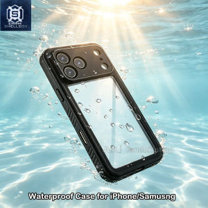[JLK] Underwater Waterproof Phone Case for Diving Shellbox Waterproof Case for iPhone 12 13 14 15 16 17 18 Pro Max/Air/Plus Shockproof Cases Cover