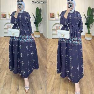 . K-FASHION Promo Gamis Maxmara Longdress Dewasa Terbaru Lebaran Kekinian Baju Jumbo Muslim Canava