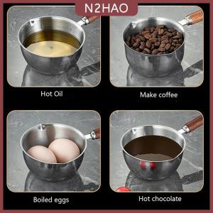 N2HAO  Dài Xử Lý Sáp Nóng Chảy Nồi Thép Không Gỉ Tự Làm Thơm Nến Xà Phòng Sô Cô La Bơ Handmade Xà Phòng Jug Nước Nóng Cà Phê Sữa