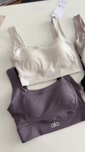 original ALO Sports bra yoga bra no underwire fitness backless bra with chest pads nude-feel tank top style fitness bra