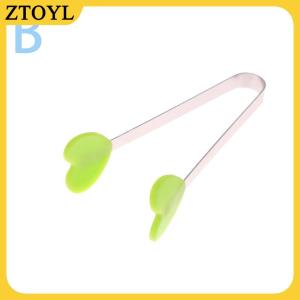 ZTOYL Mini Silicone thực phẩm Clip thép không gỉ xử lý Palm thép không gỉ đáng yêu chống trượt đồ ăn nhẹ nhíp không nirty dụng cụ cầm tay