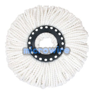 MW  Microwire High-Quality Microfiber Spin Mop Head - 360 Degree Rotating Easy to Clean Durable - 1PC