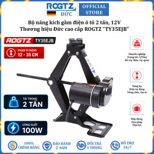 Bộ nâng kích gầm điện ô tô nhãn hiệu ROGTZ TY35EJB tải trọng 2 tấn 12V công suất 100W chiều cao nâng tối đa 35cm - Hàng chính hãng bảo hành 24 tháng