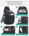 BAGSMART Small Crossbody Sling Bag, Crossbody Daypack, Chest Shoulder Bag Hiking Backpack for Casual Travel Sport. 