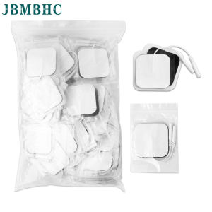 JBMBHC 10/20Pack 4*4cm DC Electrode Pads for Tens Acupuncture Physiotherapy Machine EMS Nerve Muscle Stimulator Slimming Massager Patch Massage Accessories