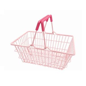 GURUNGMANI Mini Storage Basket S/M/L Pink Hand Basket  Large Capacity Desktop Organizing Basket for Jewelry Cosmetics Parts Sundries