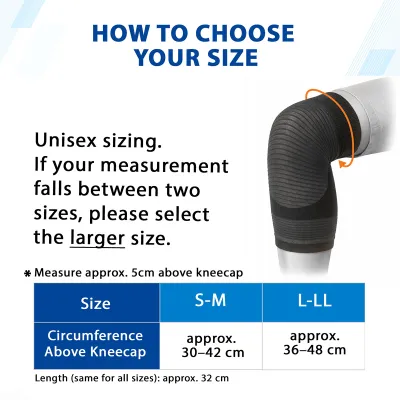 Phiten nano Metax Knee Supporter Soft Type