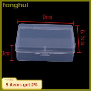 fanghui 9cmx6.5cmx3cm Transparent Plastic Storage Box Clear Square Multipurpose