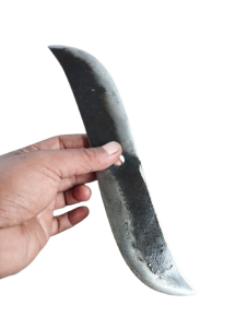 Mata Pisau Cacah Baja – Pemotong Pakan Ternak Rumput Gajahan Odot Dll – Panjang 25cm + As Sambungan 10mm & 12mm