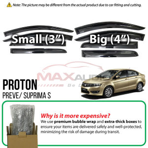 Car Door Visor SAGA PERSONA GEN2 EXORA WAJA WIRA PREVE SUPRIMA S X70 Premium AIR PRESS Window Aksesori Tingkap Kereta