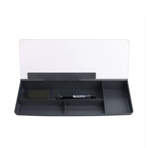 MELODI Glass Desk Whiteboard Plastic With Storage Memo Keyboard Stand Tempered Message Board Desktop