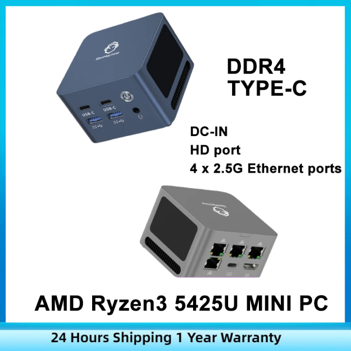 SZBOX Zhi Series Super Mini PC AMD Ryzen 3 5425U LPDDR4X 8GB 4266MHz SSD Win11 Pro Tiny Desktop Office Computer