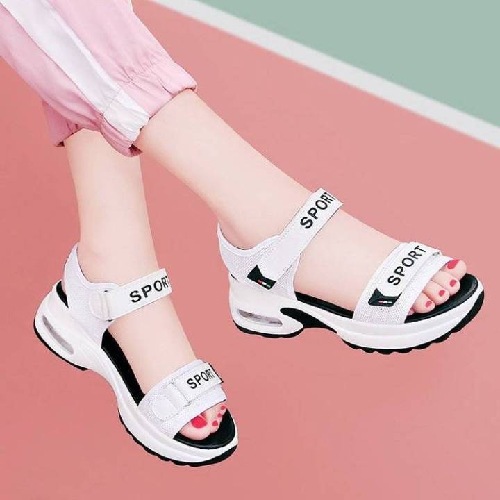 Sports Sandals Women Summer New Soft Sole Beach Shoes Fashion Velcro  Platform Casual Sandals Women