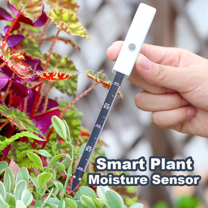 Smart LED Low Powered Soil Moisture Meter Hygrometer Moisture Bar Plant ...