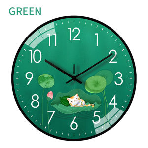 12 Inch Wall Clock Modern Transparent Glass Wallclock For Living Room Quartz Clock Home Decor