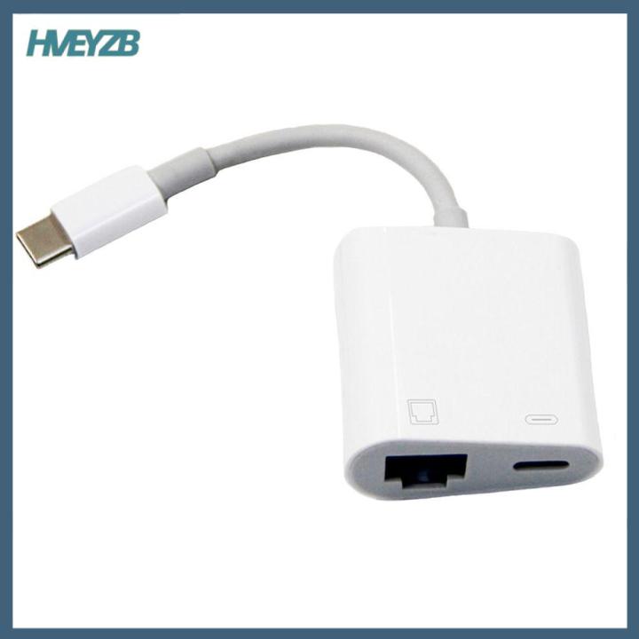 Portable Rj45 HVEYZB Portable Adapter Stable Connection Type-C to RJ45 Port Network ...