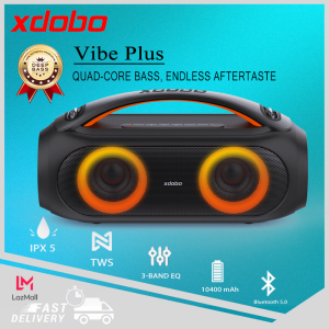 XDOBO Vibe Plus 80W Wireless Bluetooth Speakers IPX5 Waterproof Speakers TWS Mode Outdoor Colorful LGB Lights Party Bluetooth Speaker