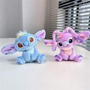 QICAI692 Cartoon Anime School Bag Small Pendant Bag Hanging Christmas Birthday Gifts Stitch Keyring Stitch Plush Pendant Stitch Plush Keychains Stuffed Animals