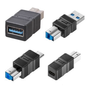USB3.0 Printer Adapter USB B Male to Female Type C Printer Adapter Connector Extension Converter for Printer Scanner