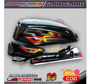 STRIPING VARIASI HONDA GL PRO GL MAX / STICKER LIST VARIASI MOTOR HONDA GL PRO GL MAX