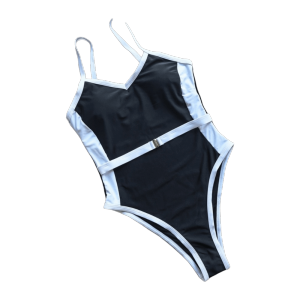VANITY Tranh ghép vải Đồ bơi nữ Eo cao Áo liền thân Bộ bikini Đơn giản Không tay Áo tắm kiểu camisole Phụ nữ