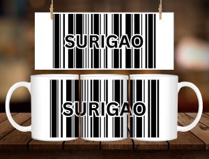 * 1 PC MUG WITH BOX * (SORSOGON SURIGAO TACLOBAN TAGAYTAY TANAY ZAMBALES ZAMABOANGA) BARCODE MUG NEW DESIGN 11oz with BOX SOUVENIR MUG