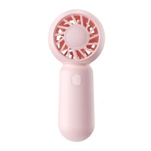 Quiet Rechargeable Handheld Fan Portable Cooling Device with 4 Adjustable Speeds Plastic Texture Suitable for Adults