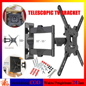 Bracket TV Telescopic Ukuran Tv 32-55 Inch Bracket TV Swivel Swifel Lengan Smart TV LED Telescopic TV Bracket For 32-55 Inch 200 x 200 Pitch TV 200 x 200 Pitch TV 32 40 42 43 46 47 49 50 52 55 Inch
