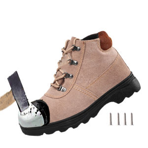 รองเท้านิรภัยของผู้ชาย รองเท้าบูทผู้ชายสไตล์ยืดหยุ่นและคงทน