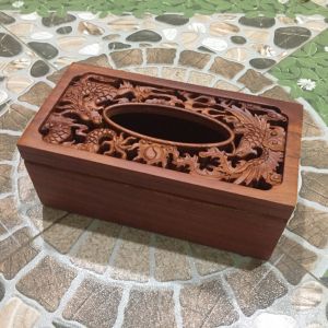 Hộp Khăn Giấy Gỗ Hương Long Phụng Cao Cấp Hộp đựng giấy ăn bằng gỗ Ống đựng tăm Hồ lô | BANSI24H