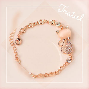 Gelang Wanita Korea Katie Lucu Bintang Hot Jual Fashion Kartun Kucing Gelang Hadiah Ulang Tahun Cewek