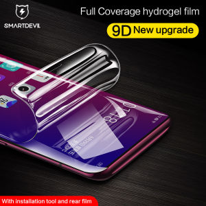 SmartDevil Screen Protector for Realme 13 Pro 11 Pro+10 Pro+ GT5 Pro OPPO Reno 12 Pro Reno 11 Pro Reno 10 Pro Realme GT6 Neo 6 Reno6 Pro Reno5 Pro OPPO A3 Pro Find X2 Pro X3 Pro X5 Pro OPPO find X Reno3 Pro Hydrogel Film Full Cover Soft Film
