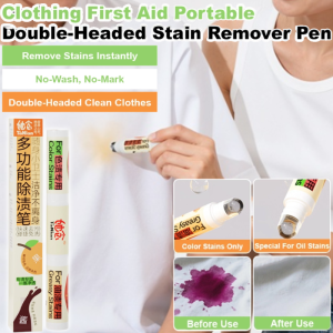 Portable Double-Headed Stain Removal Pen White Clothes Instant Stain Remover Pen First Aid Stain Remover便携式去渍笔