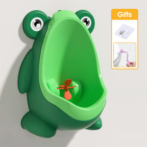 HamshMoc Boys Urinal Built-in Pinwheel Training System Dual Hanging Methods Anti-Splash Detachable for 0-8 Years