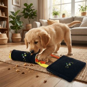 SDFSF Bite Resistant Hidden Food Dog Toy Plush Seaweed Rice Rolls Dog Squeak Toy Funny Food Leakage Interactive Dog Chew Toy Pet Exercise Supplies