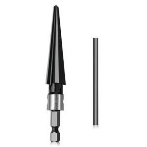 SOFITEL Carbon Steel Tapered Reamer Tool Handheld Hexagonal Shank Taper Reamer Set Woodworking Chamfer Metal Hole Opener Hand Reamer Tool